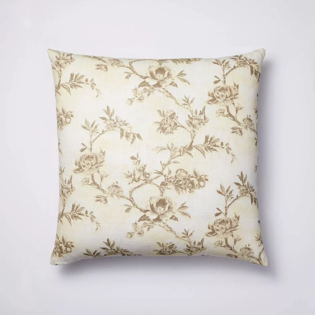 Floral Throw Pillow